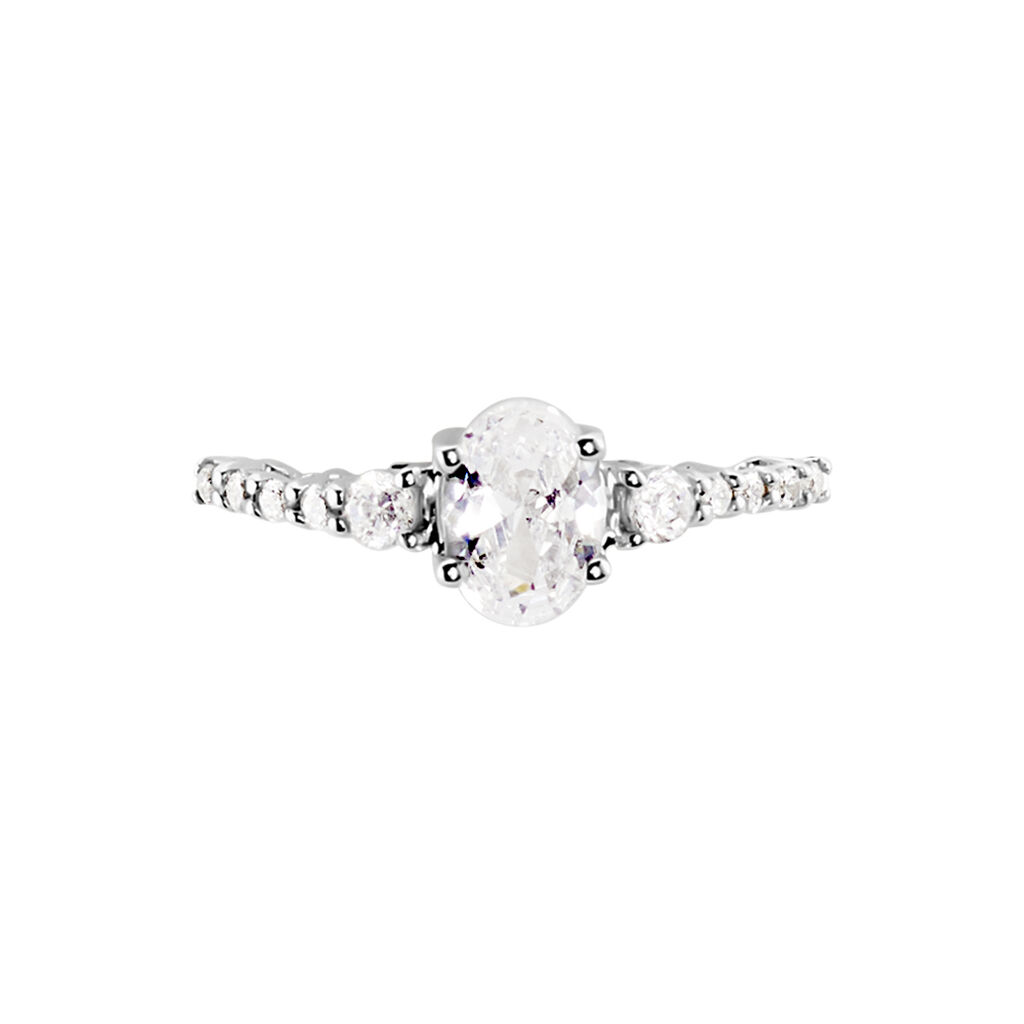 Bague Or Blanc Peadar Oxyde De Zirconium