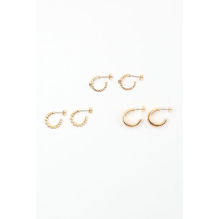Veritas-Set 3 oorbellen hoops