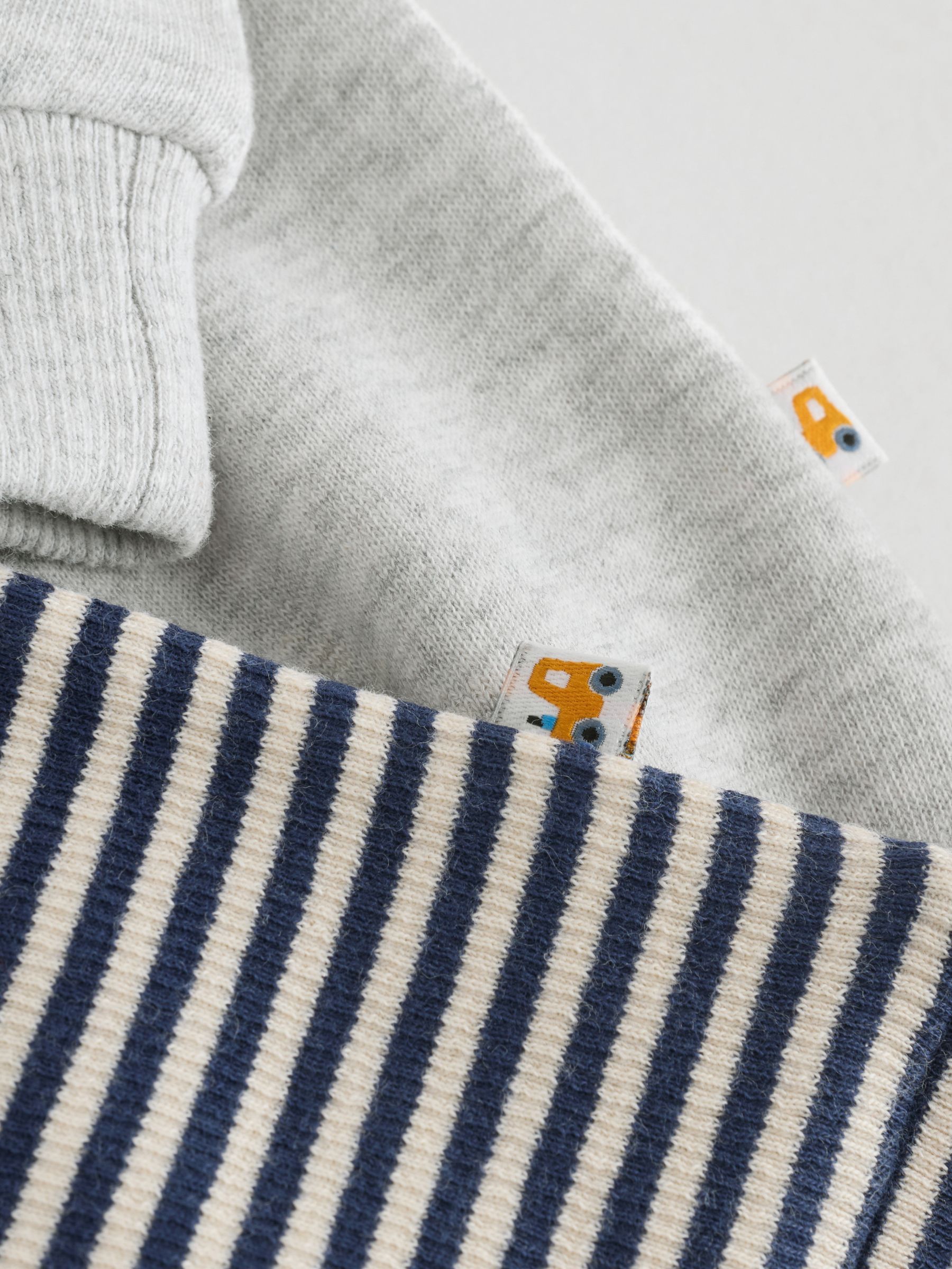 Grijs boerderijfiguur - Set met baby-sweatshirt en legging (0mnd-3jr)