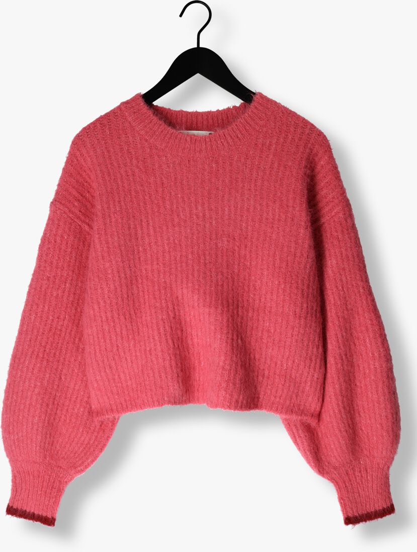 roze co'couture truien/vesten coralee crop knit