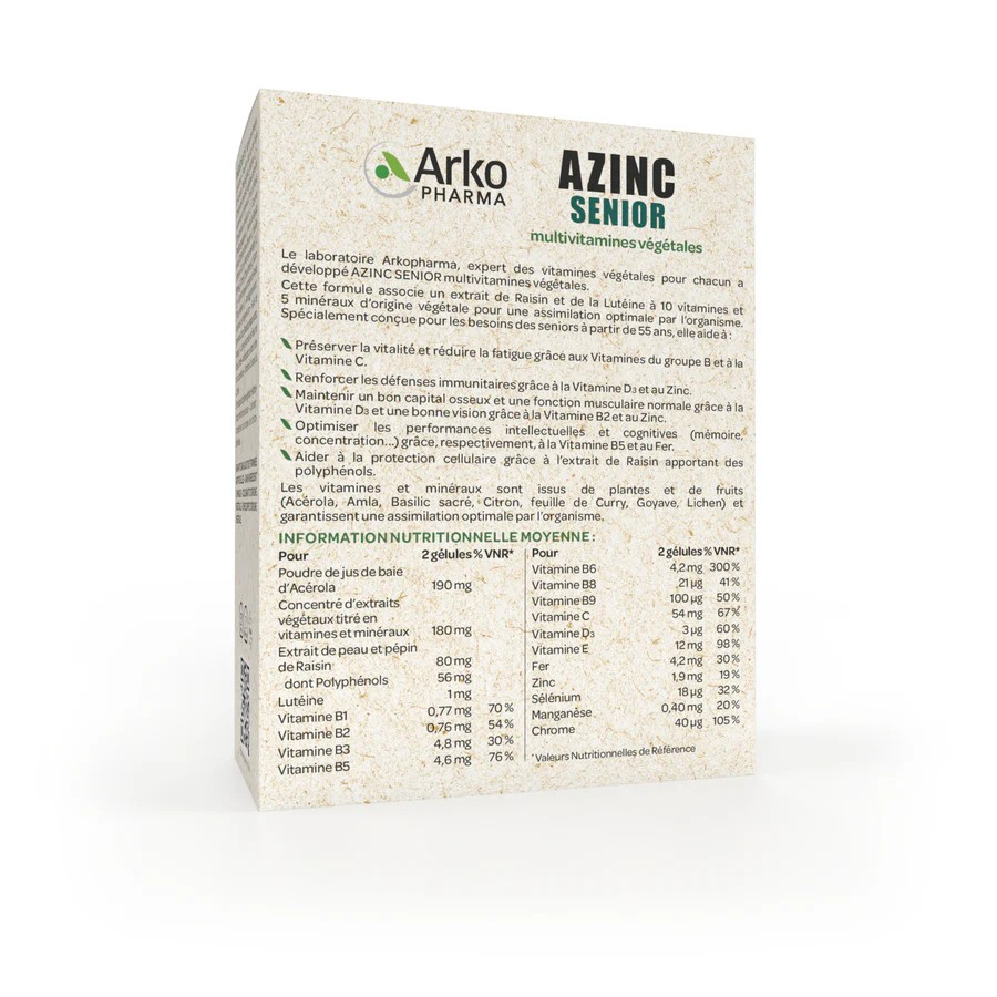 ARKOVITAL Pur'Energie 50+ Natürliche Multivitamine und Mineralien<br>60 Stück, Dose, Kapsel, Vit+Min