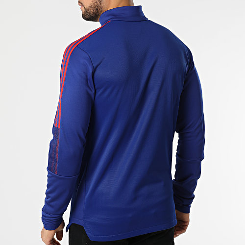 Tee Shirt Manches Longues A Bandes FC Bayern HA2542 Bleu Roi