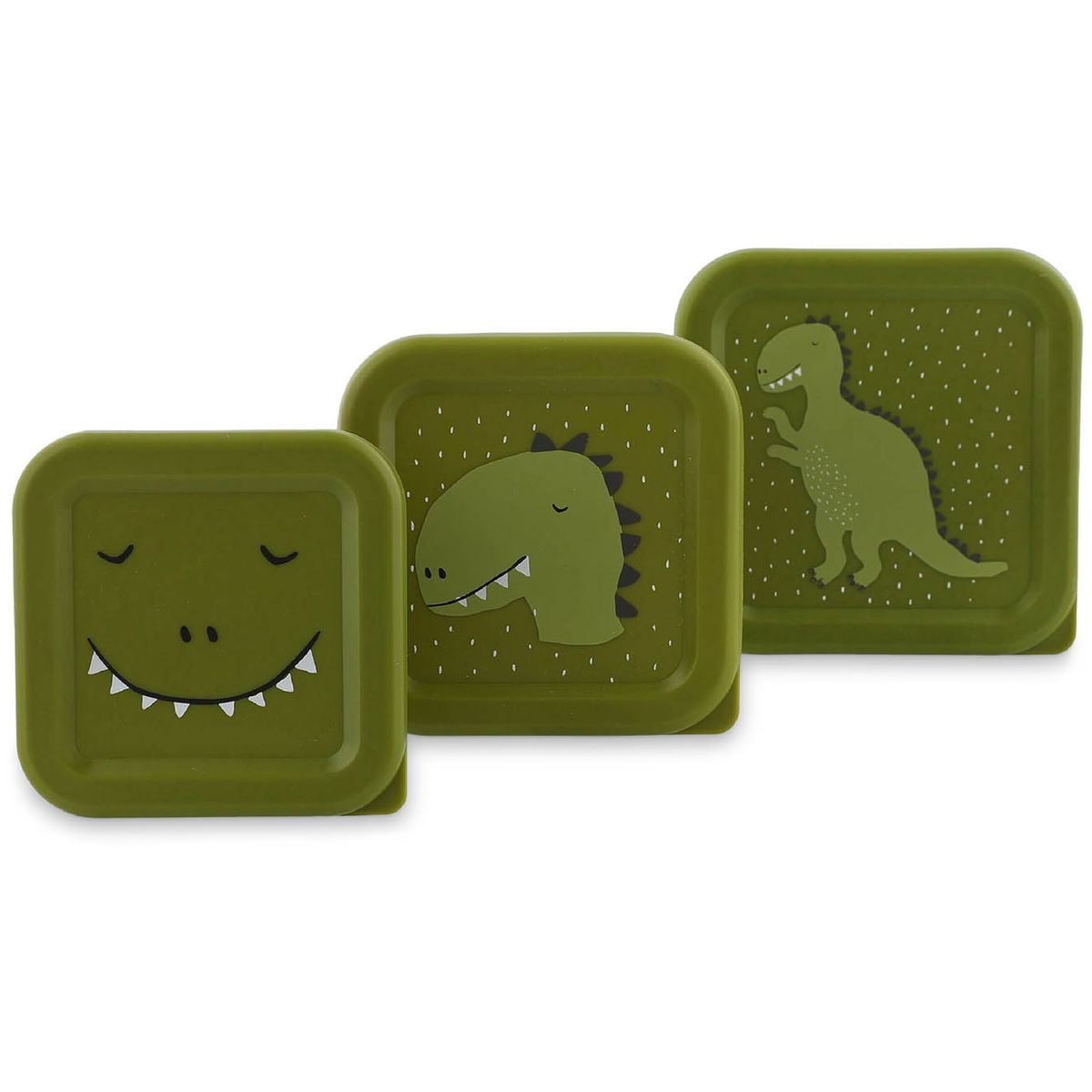 trixietrixie   Silikon Snackbox 3er Set Mr. Dino
