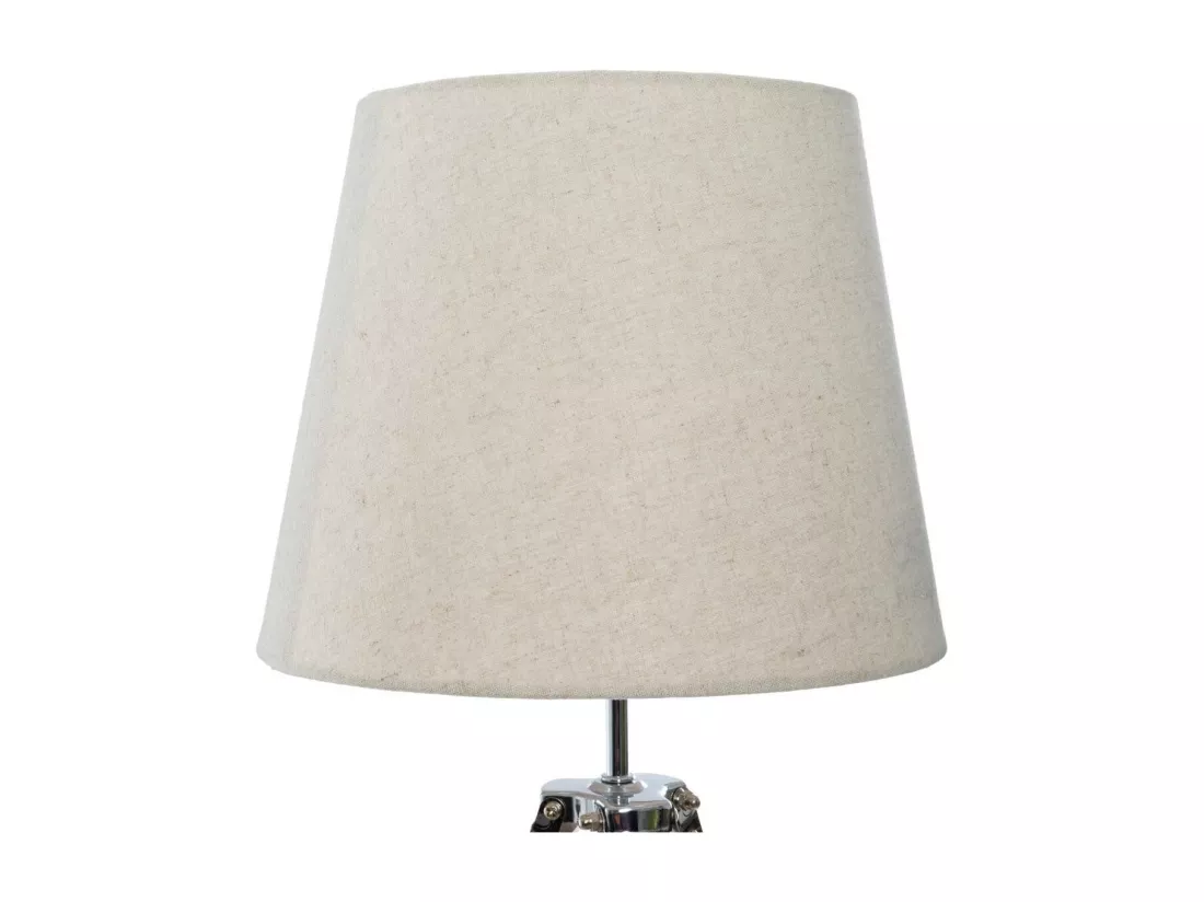 Lampe Trépied en Bambou et Abat-jour en Beige H 58 cm