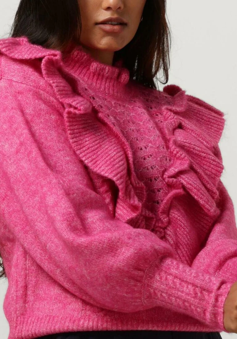 Y.A.S. paarse y.a.s. trui yasbistra ls knit pullover