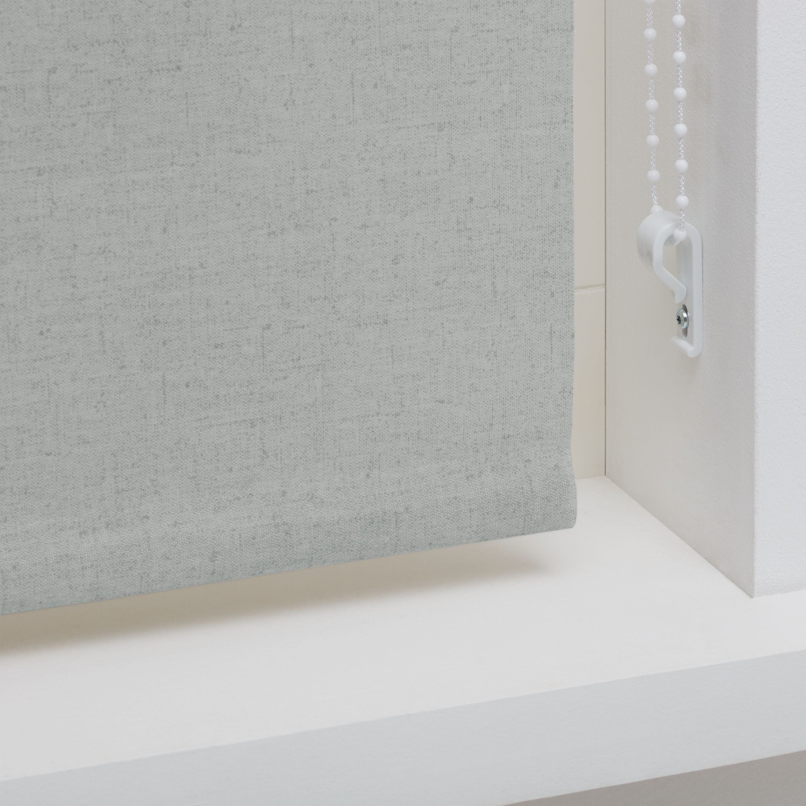 ROLLO LINO GRAU - Grau / B: 123.0 cm x H: 185.0 cm