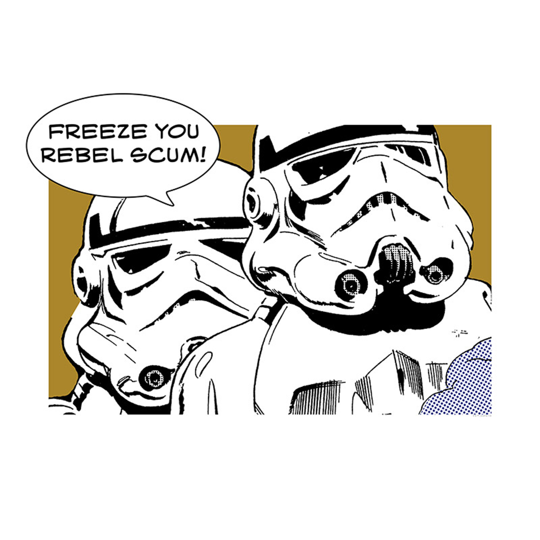 Wandbild STAR WARS CLASSIC COMIC QUOTE - 70x50 cm