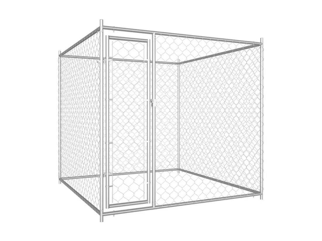 Chenil extérieur cage enclos 193 x 193 x 185 cm 02_0000342
