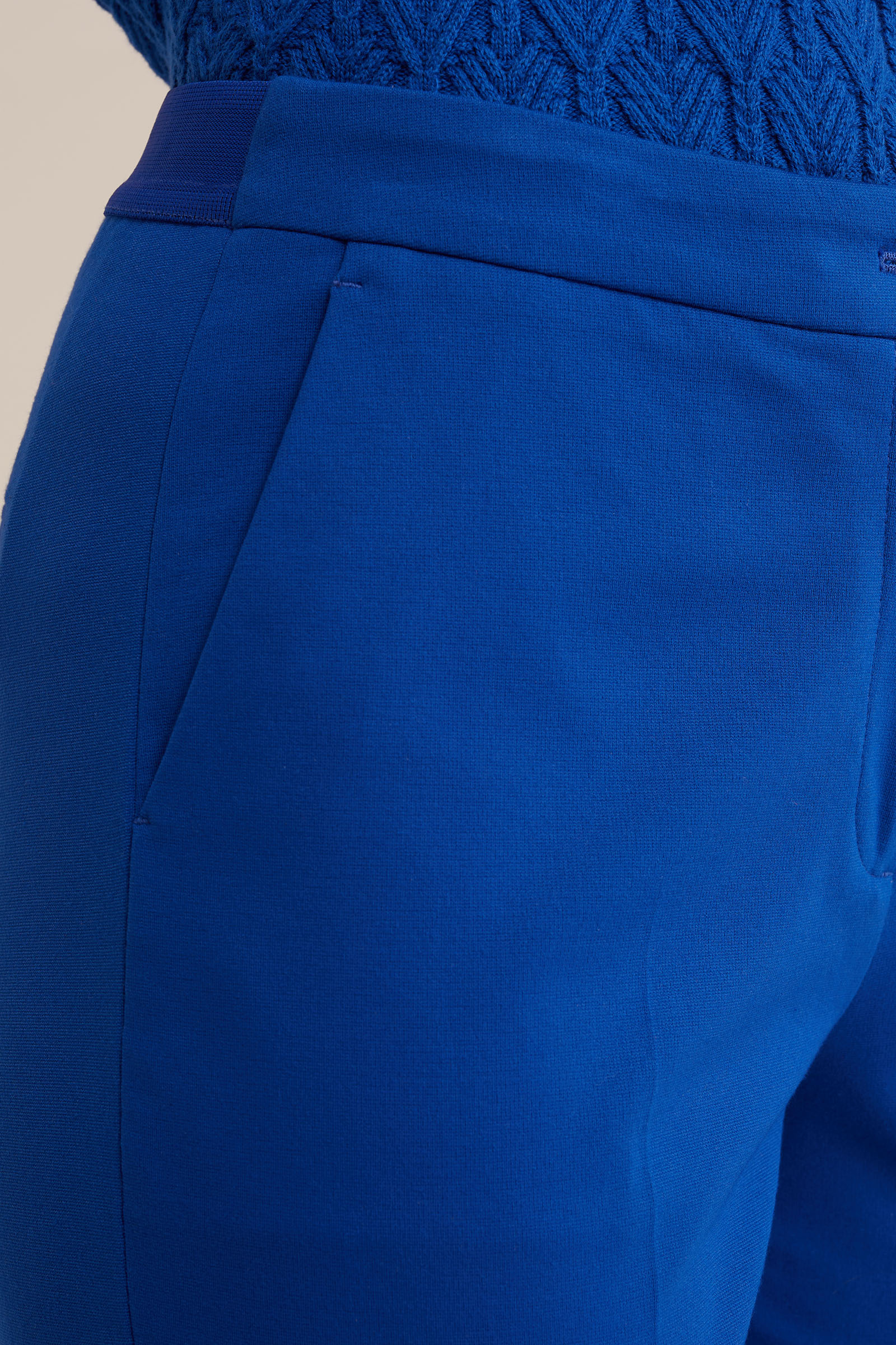 slim fit pantalon met stretch WE Fashion Felblauw