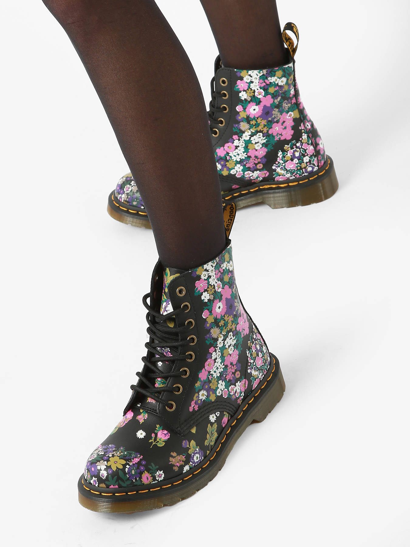 Bottines 1460 Pascal Floral en cuir DR MARTENS