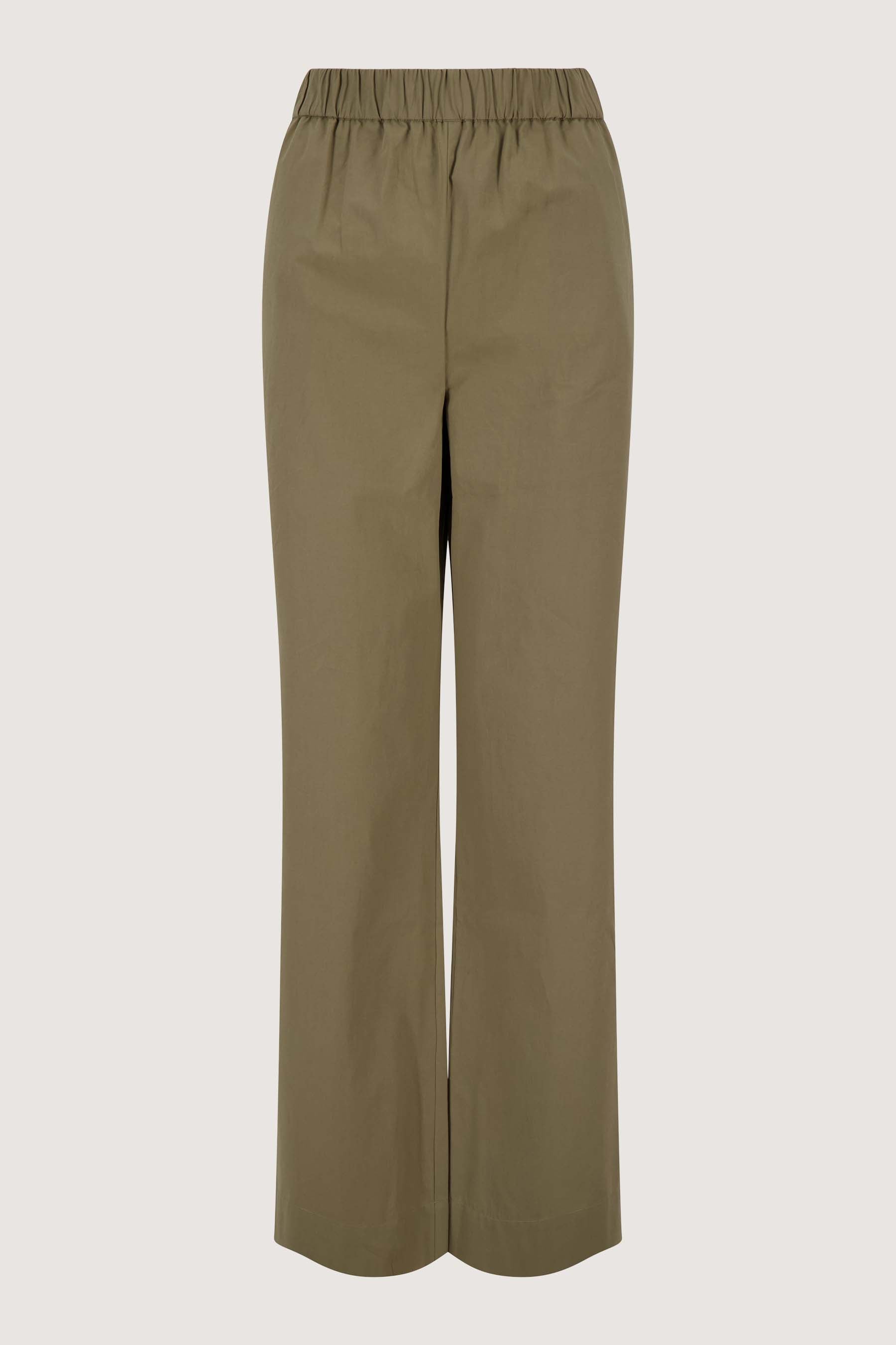 poplin broek wijd model