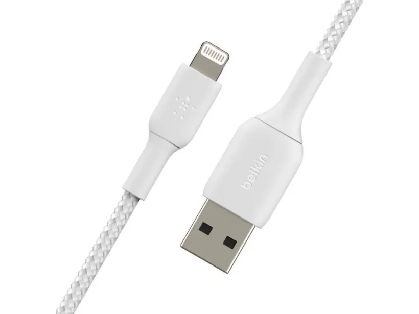 Belkin BoostCharge - Lightning-kabel - Lightning han til USB han - 1 m - hvid