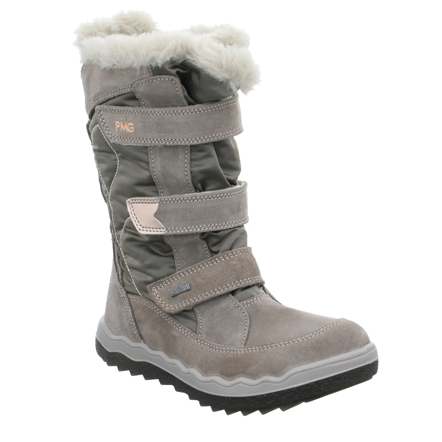 PRIMIGI Mädchen-Snowboot Membrane Taupe Textil  Winterstiefel