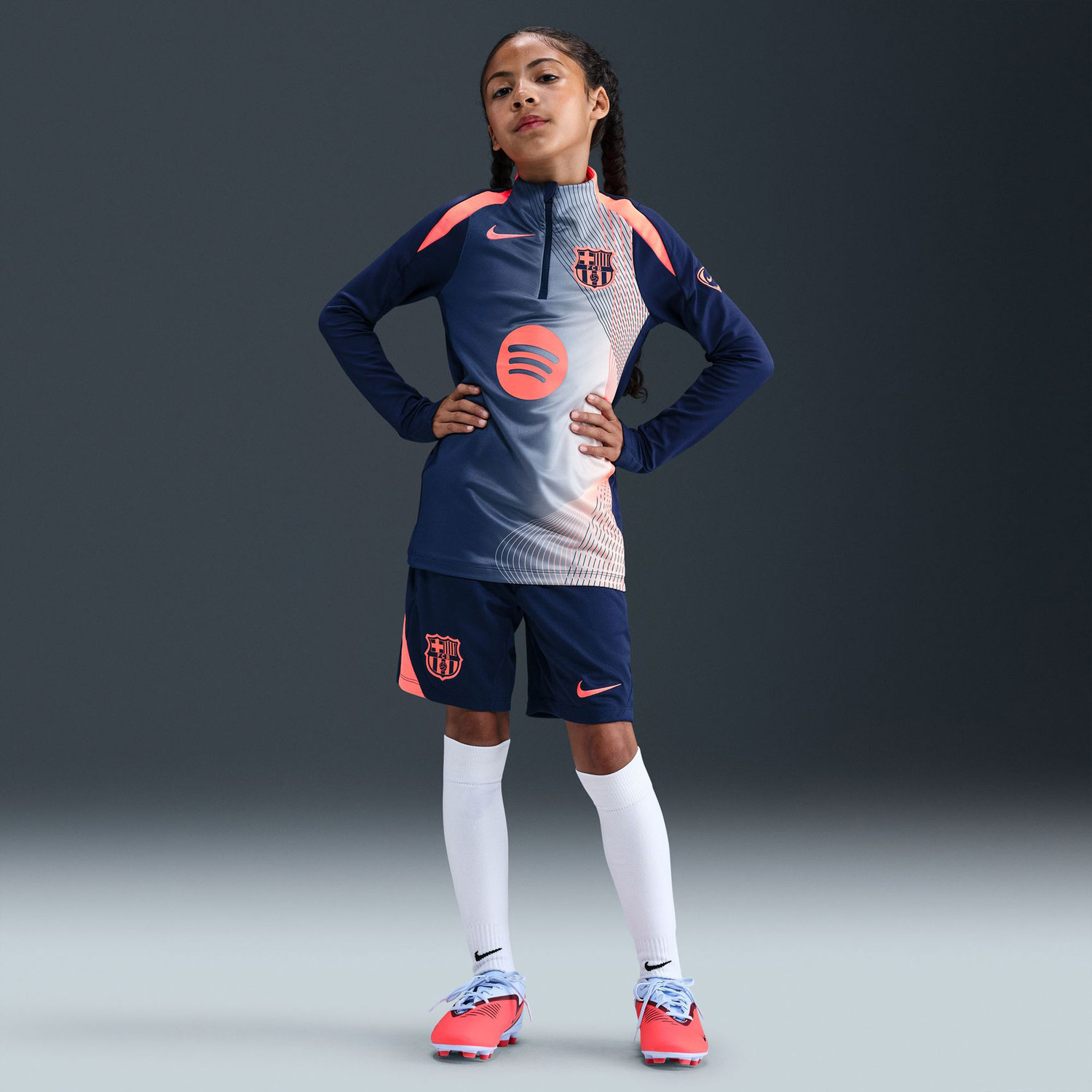 Nike FC Barcelona Pre-Match Strike Drill Top Kids