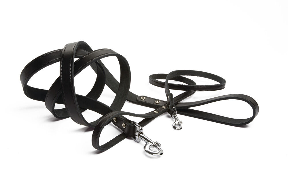 Beeztees Geniet - Hondenriem - zwart - 1.6 cm - 130 cm