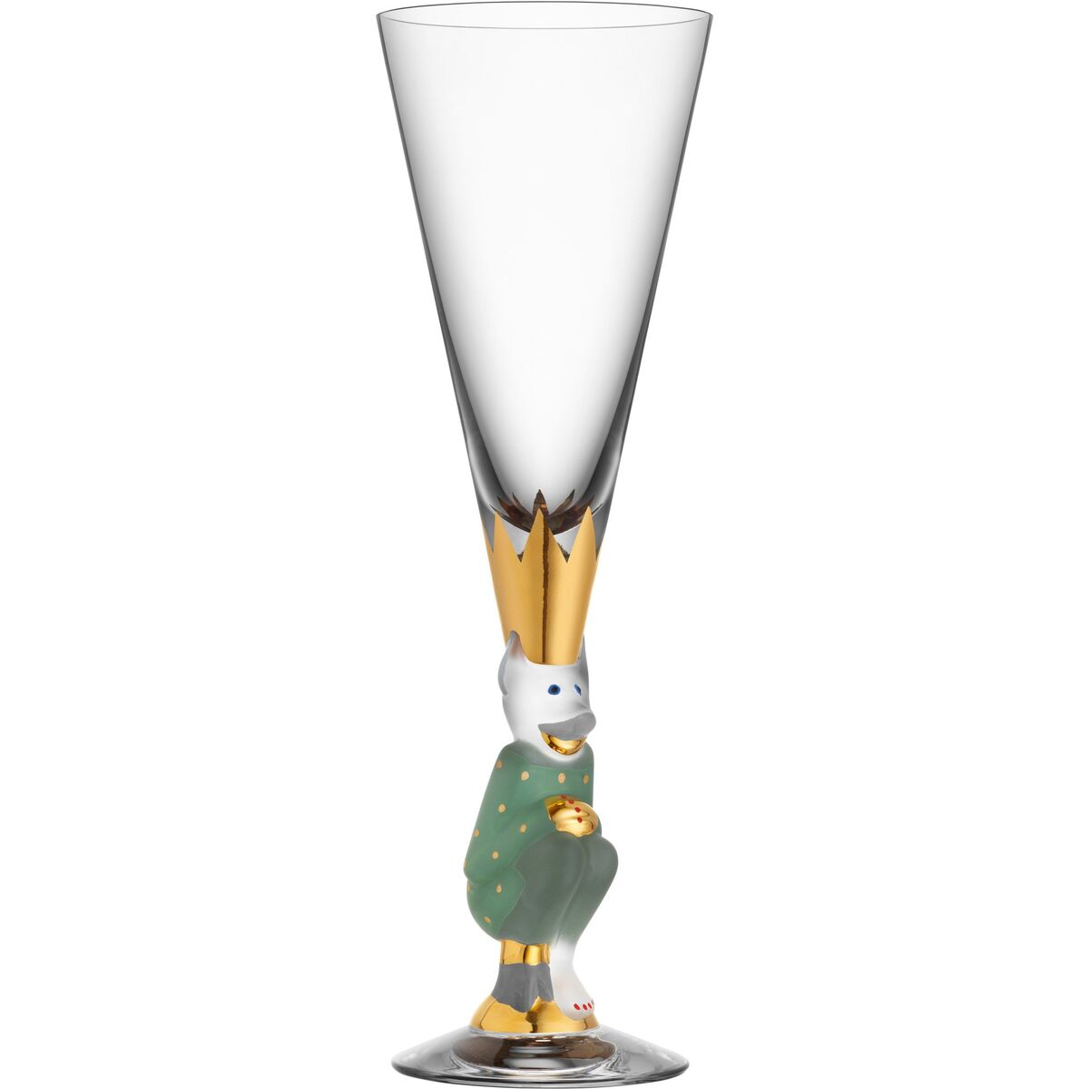 The Sparkling Devil Champagneglass 19 cl, forest green