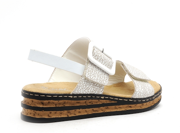 Rieker nu pieds talons femme 62950 blanc