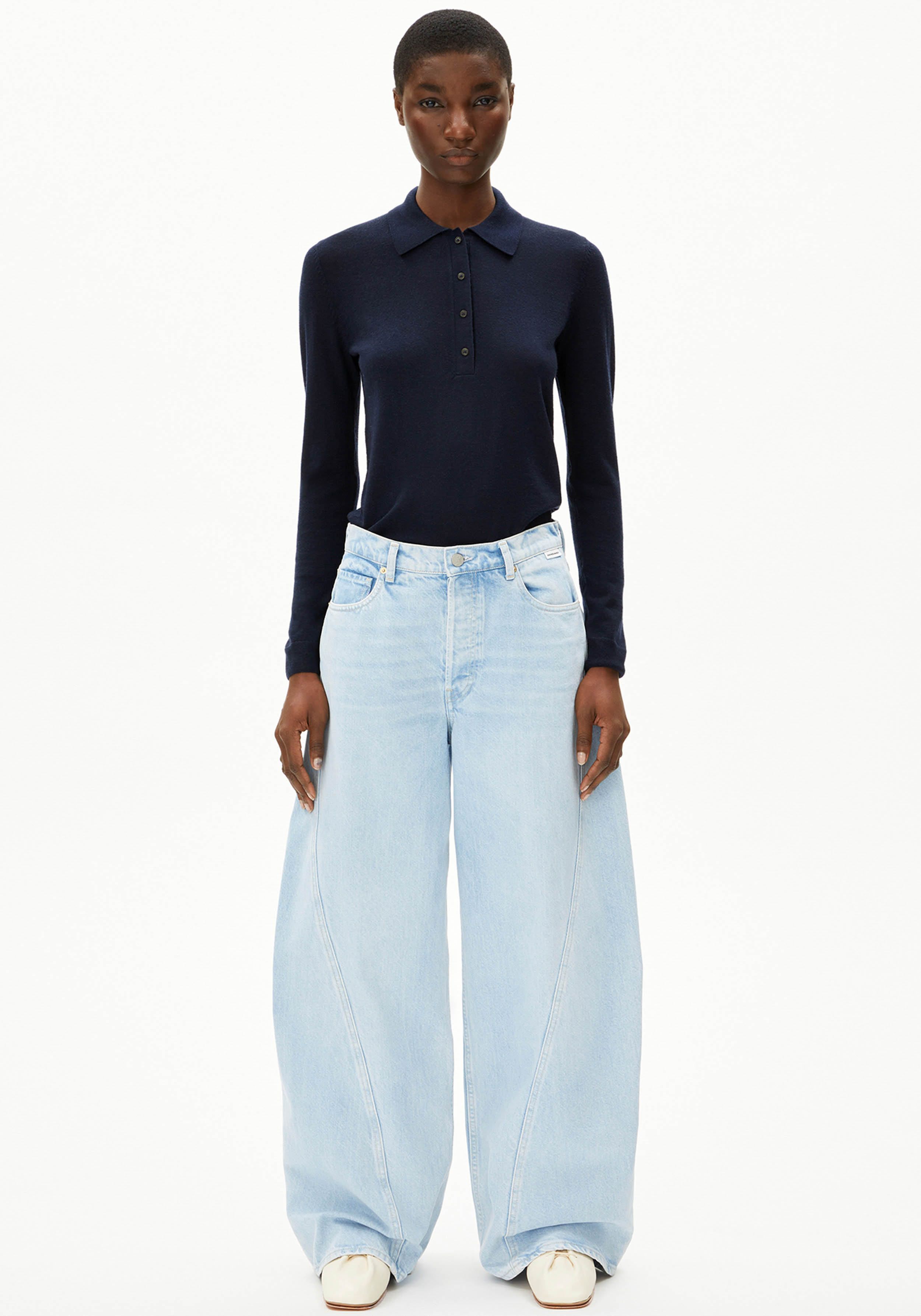 Armedangels Damen-Jeans Aalthea Barrel Barrea