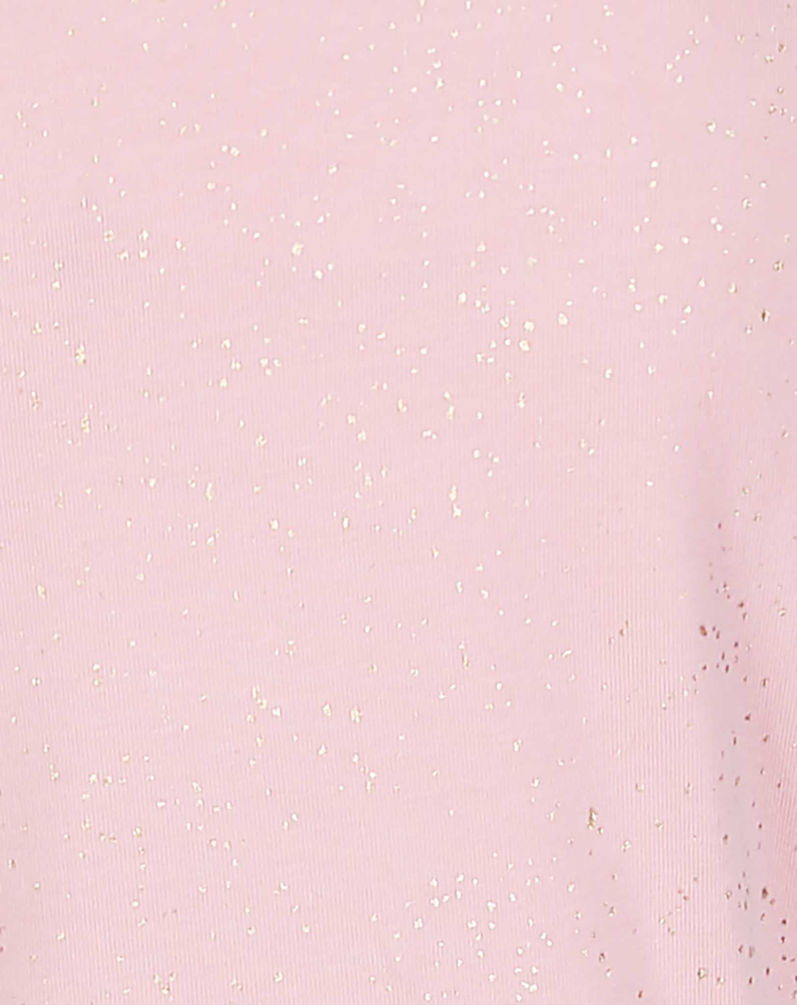 Kurzarm-Kleid GLITZERBUND in rosa