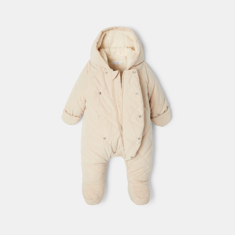 Combipilote matelassée doublée beige naissance Absorba