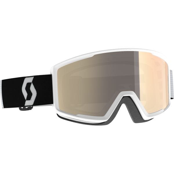 Masque de ski SCOTT FACTOR PRO LS TEAM TEAM WHITE/BLACK / LIGHT SENSITIVE BRONZE