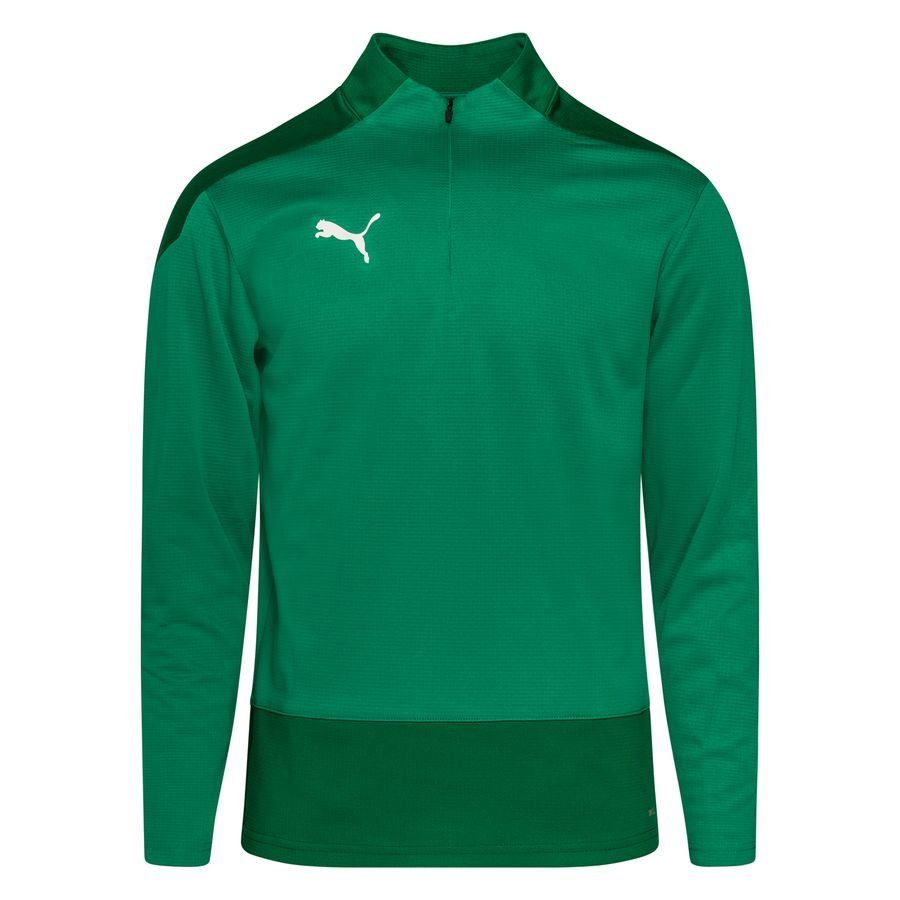 PUMA Maillot d'Entraînement teamGOAL 23 Fermeture Éclair 1/4 - Vert/Vert