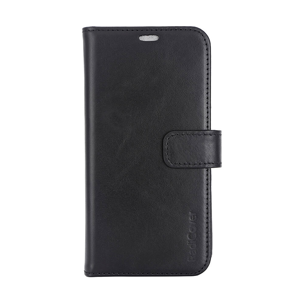RadiCover iPhone 15 Wallet Case 2i1 Anti-stråling Læder MagS Sort - 1 stk.