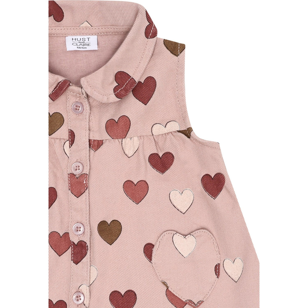 Køb Hust & Claire Adobe Rose Katinka Fine Twill Old Hearts