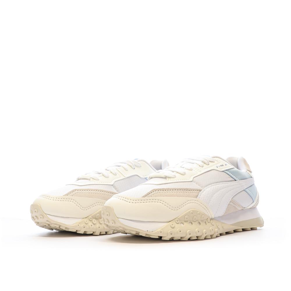 Puma Baskets Beige/Blanc Femme Puma Rider Soft