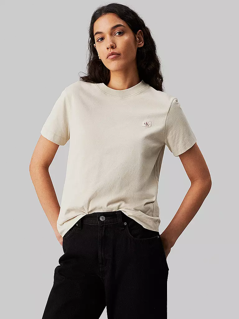 CALVIN KLEIN JEANS T-Shirt beige