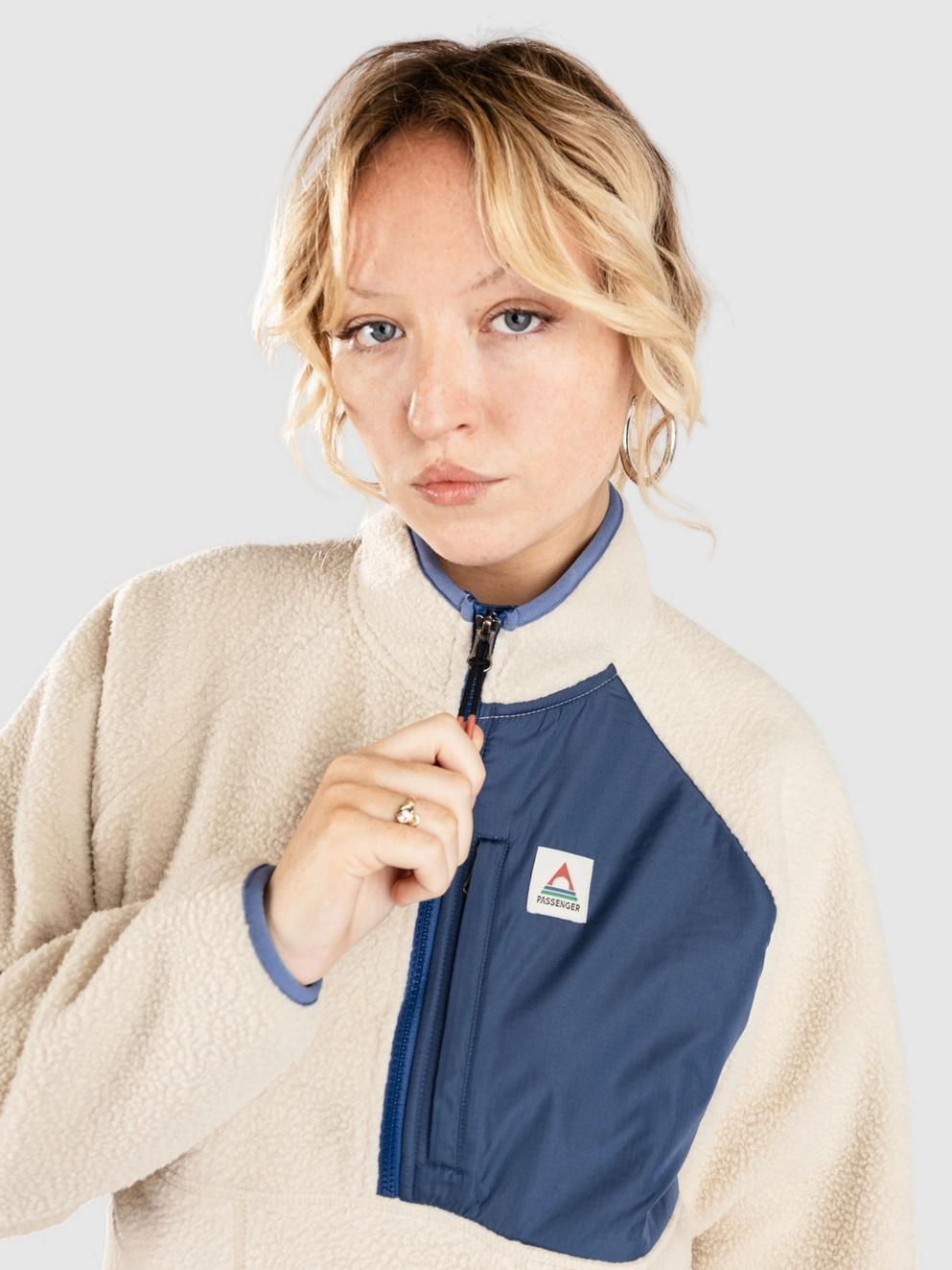 Passenger Home 2.0 Recycled Sherpa Fleece Jacket oatmeal