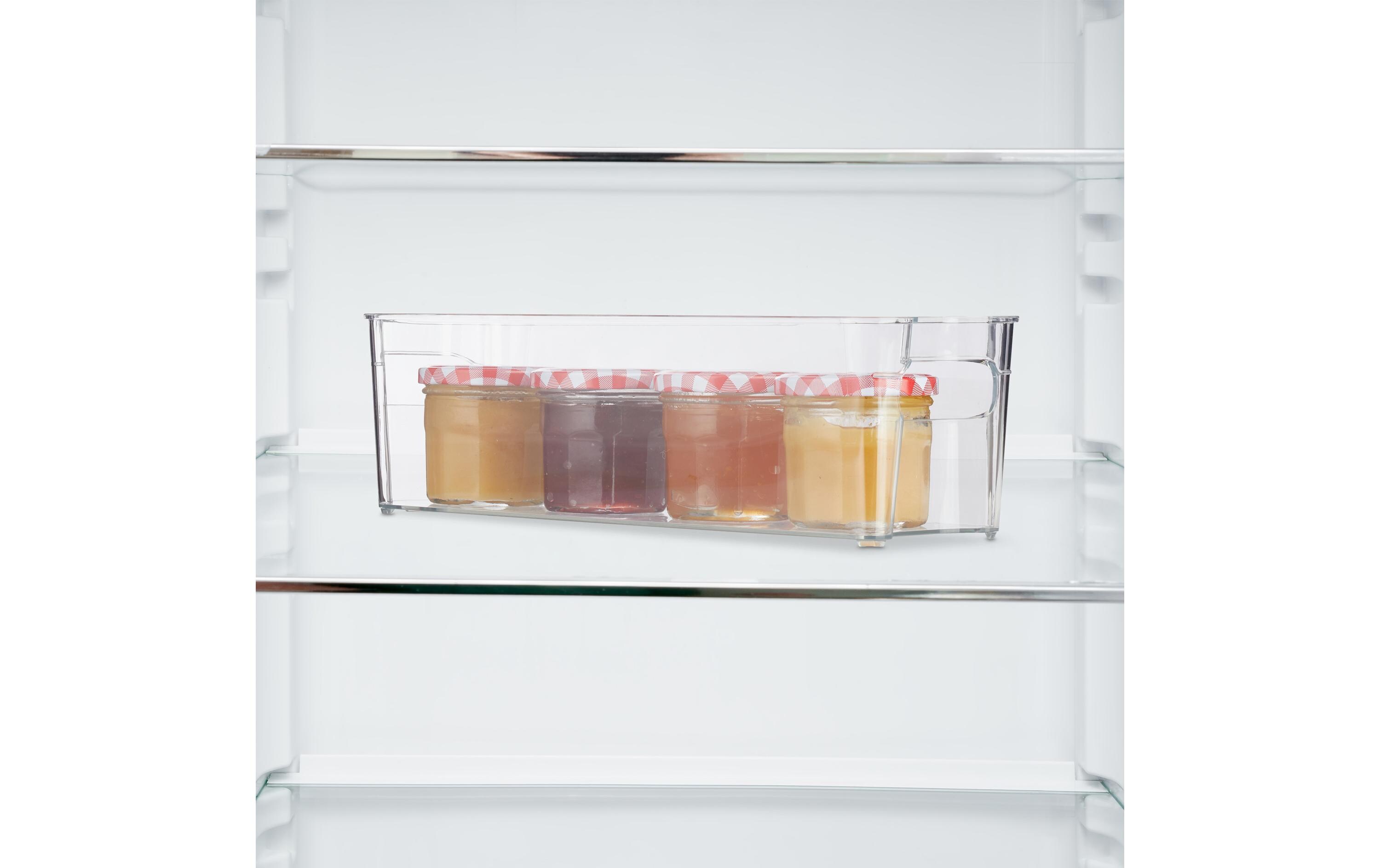 Kühlschrankorganizer schmal, 3,2 l VolumenTransparenter Küchen Organizer für mehr Ordnung