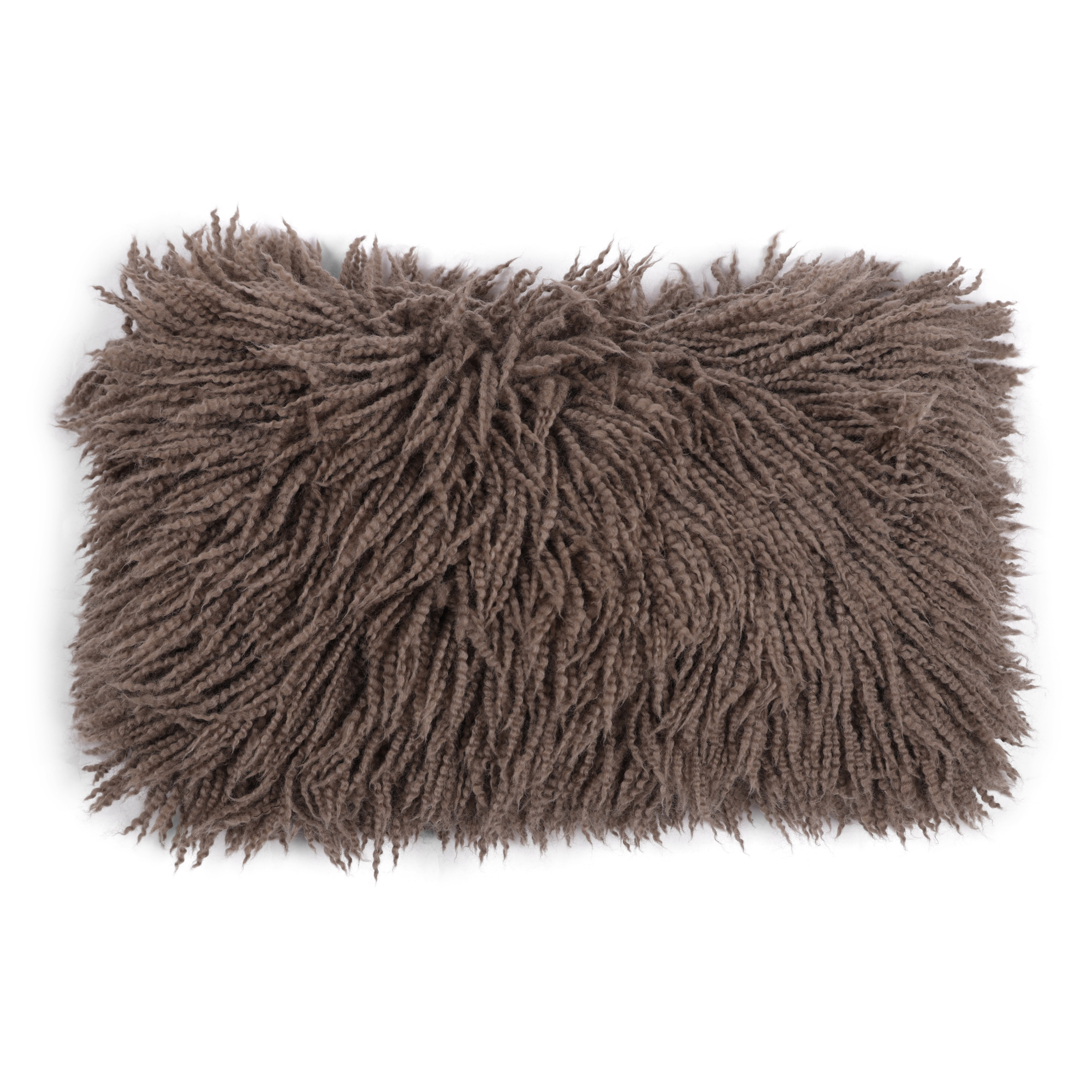 Sierkussen Shaggy taupe 35x55 cm