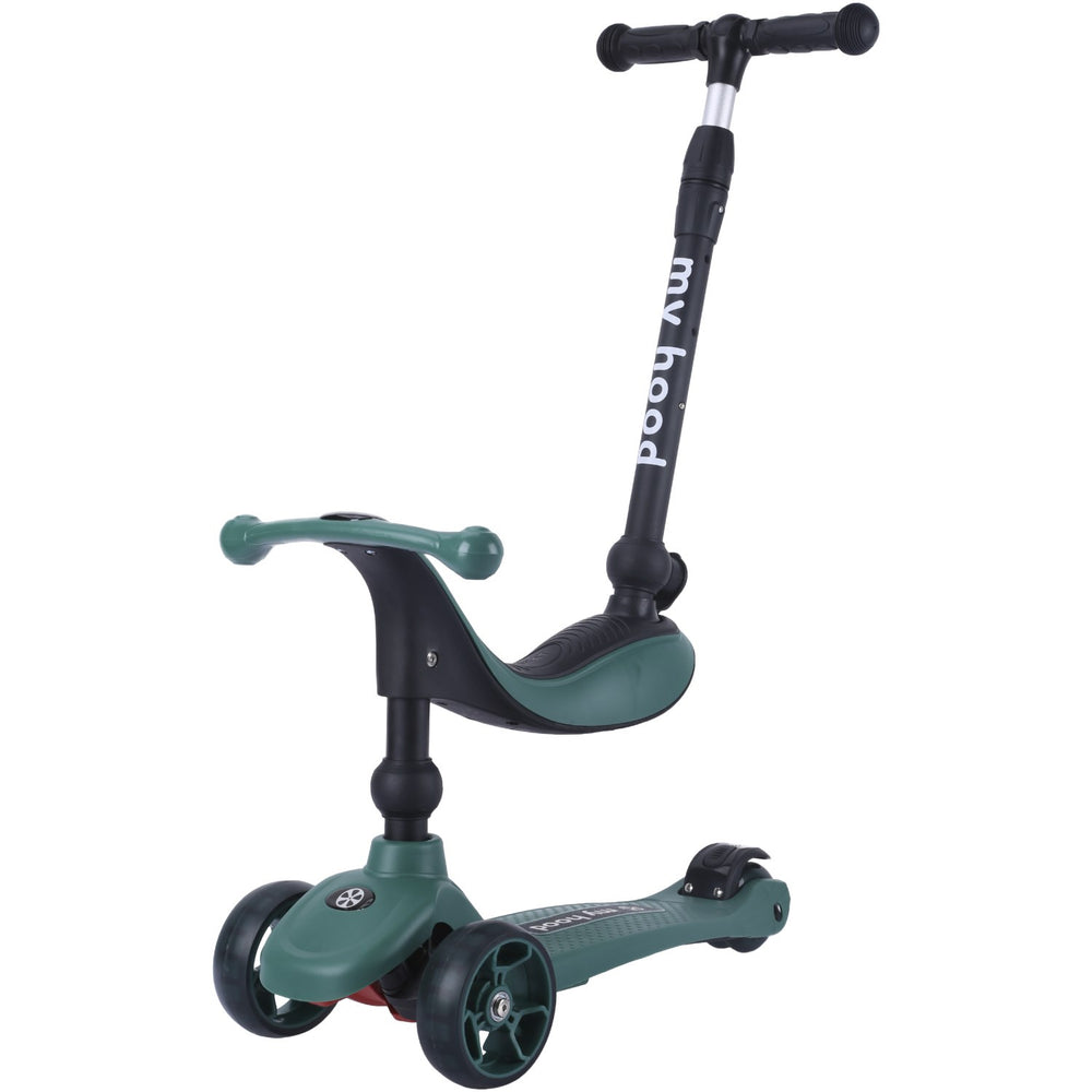 Køb My Hood Dark Green Kick'N'Ride Løbehjul