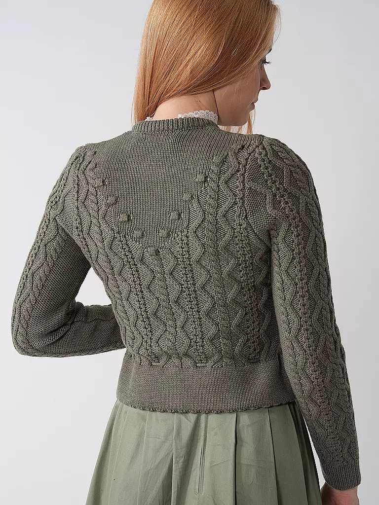 GOTTSEIDANK Trachten Strickjacke LENE  grün