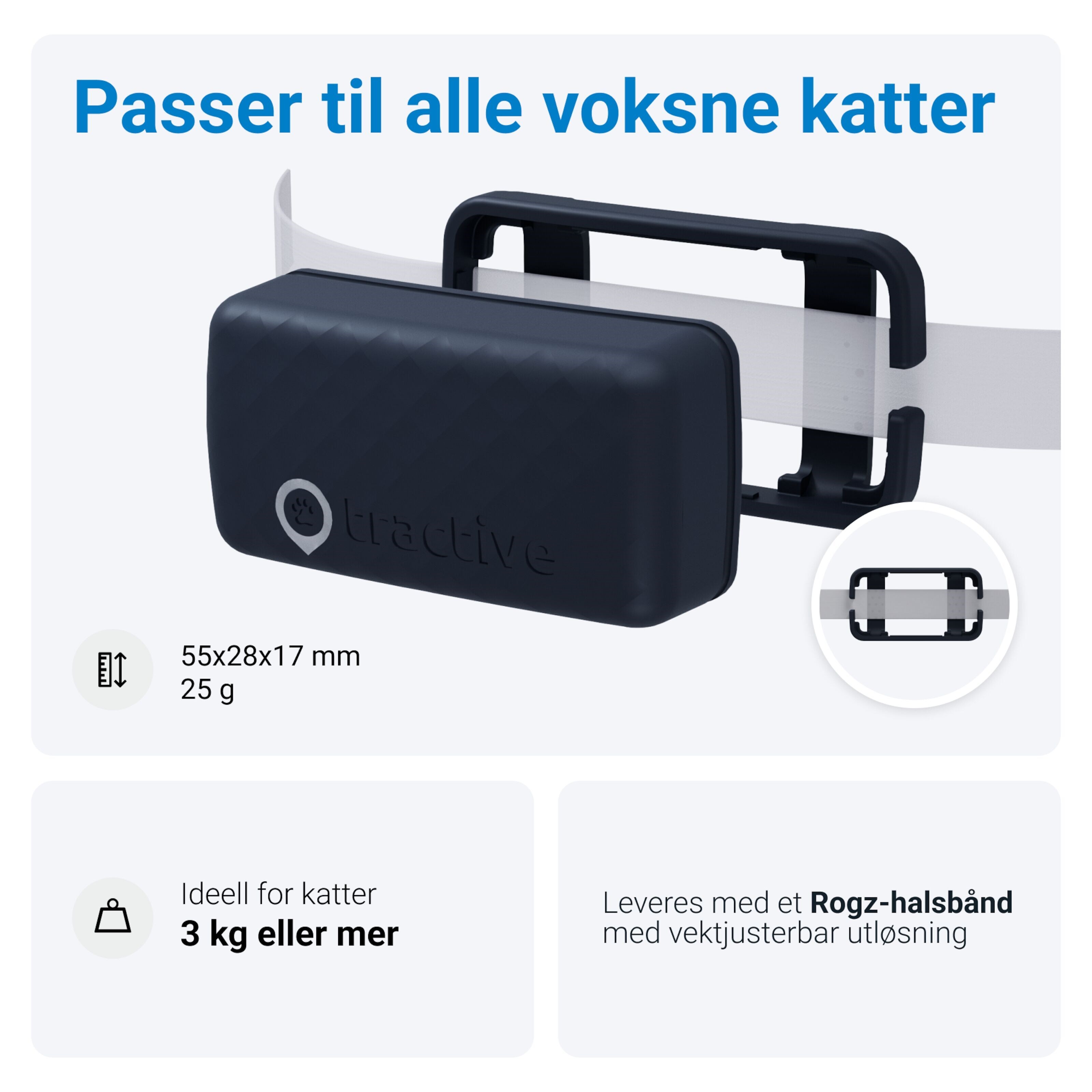 Tractive CAT Mini – GPS-tracker og helseovervåking for katt