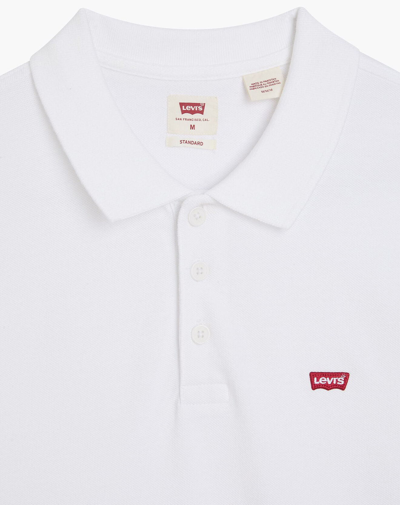 Levi's® Polo Housemarked en Coton Regular Fit blanc