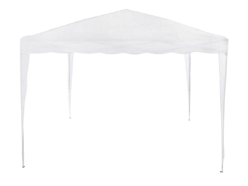 COCON Pavillon F00413, 3 x 3 m, faltbar, Weiss Schutz vor Sonneneinstrahlung und leichtem Nieselregen
