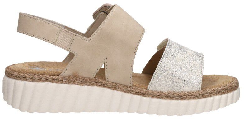 Rieker Sandalen Plat beige