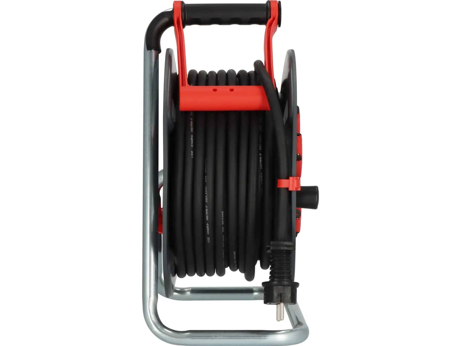 Brennenstuhl 9232250100, Sort, Rød, Plast, 5 AC stikkontakt(er), Lige, 25 m, IP44