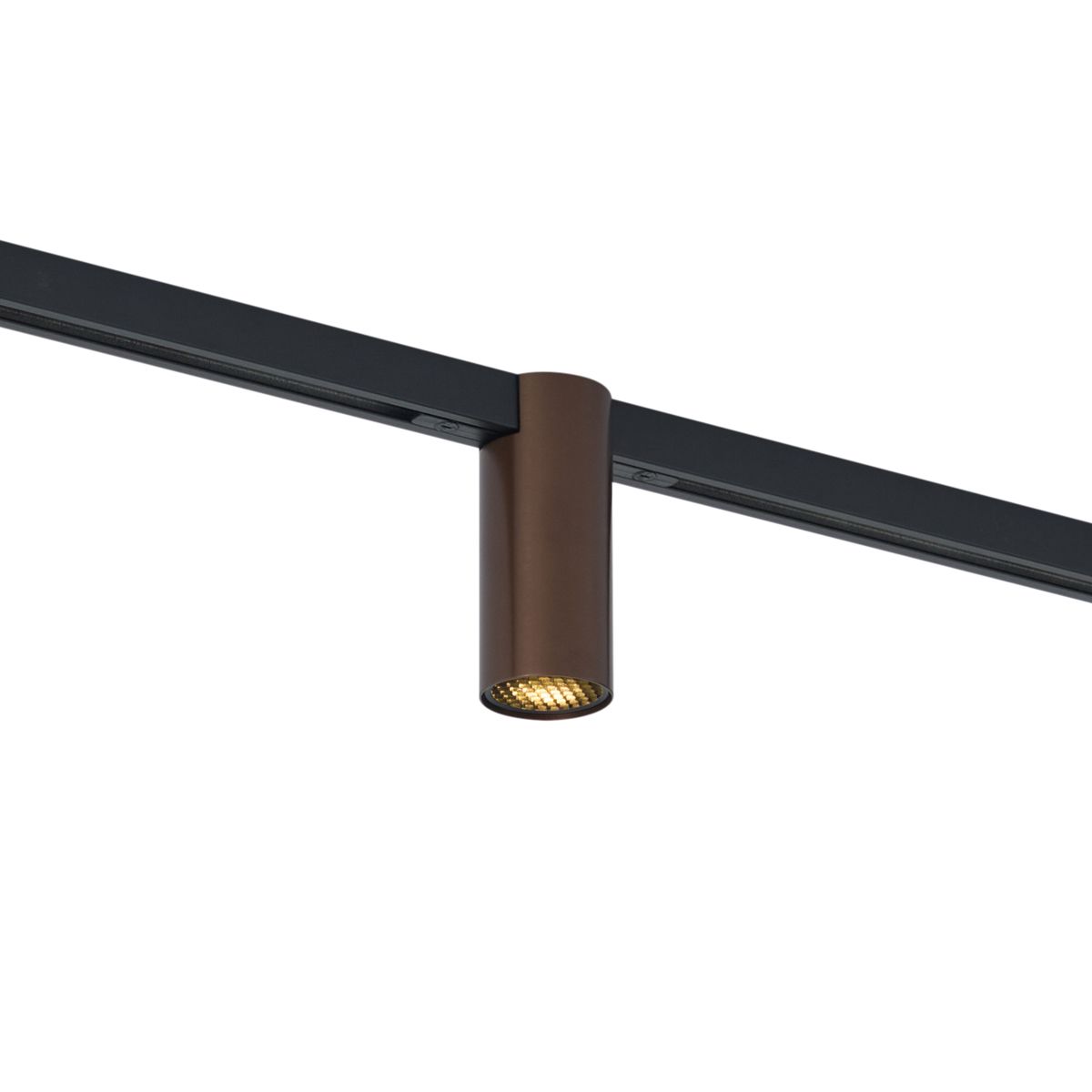Moderne spot donker brons voor railsysteem 1-fase GU10 35mm - Slimline Nubee Honey