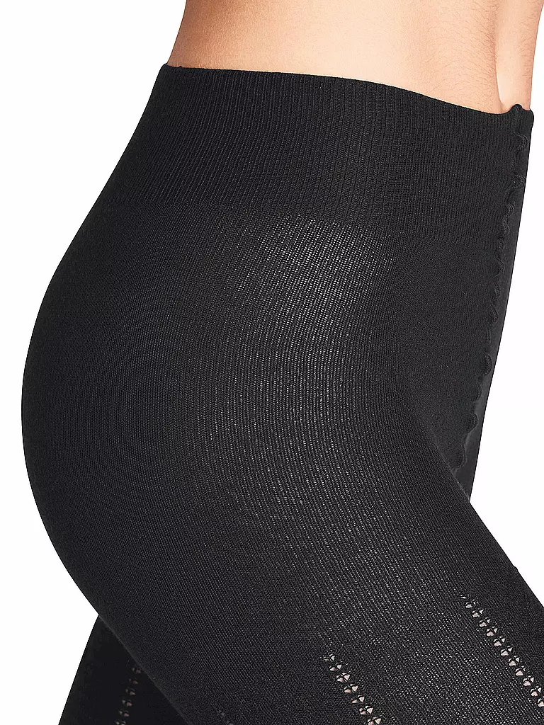 FALKE Strickstrumpfhose NEEDLEPOINT black schwarz