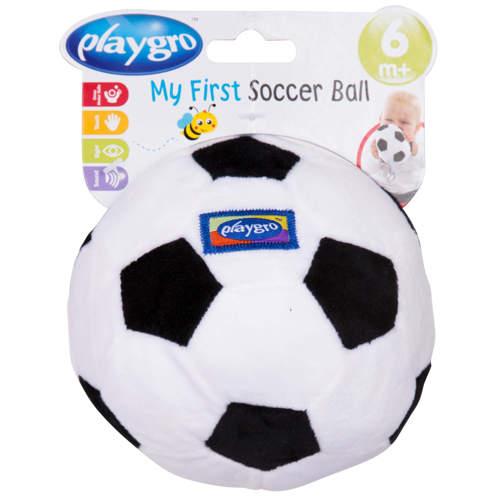 Playgro my first soccer ball voetbal wit