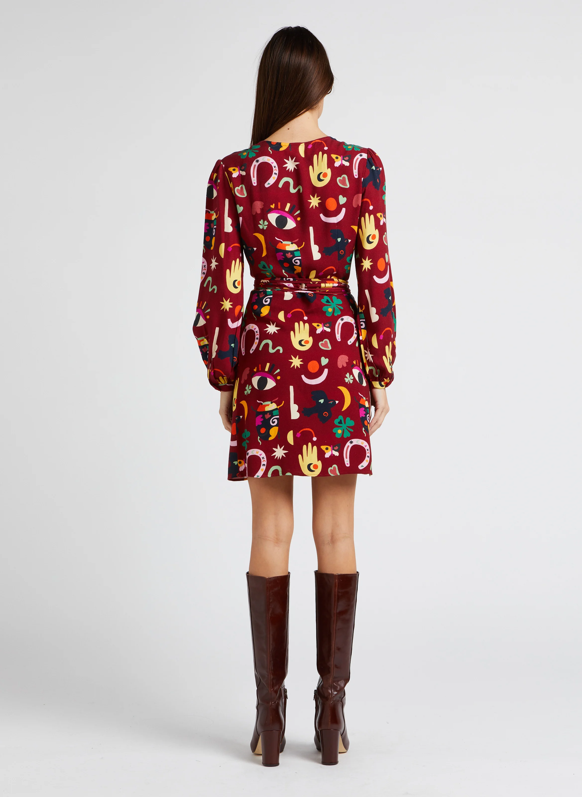 INSAISISSABLE - Robe courte cache-cur| Rouge