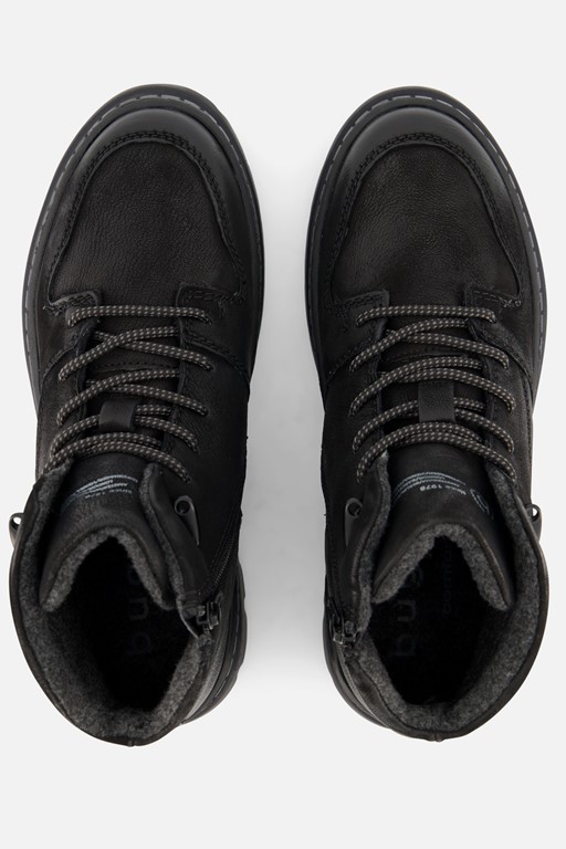 Bugatti Pallario Veterschoenen zwart Nubuck