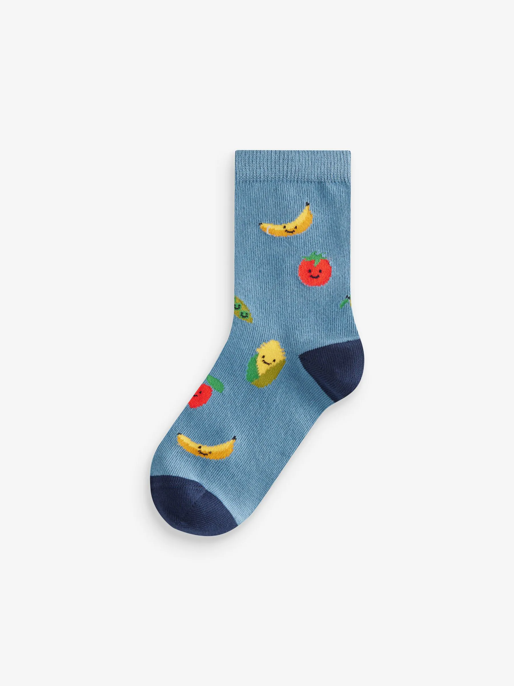 Fruit- en groentenprints - Verpakking van 5 paar sokken met rijke print