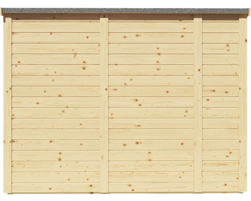 Tuinhuis/fietsenstalling/vuilnisbak Bertilo Multi-Box 3 200x82x163 cm naturel