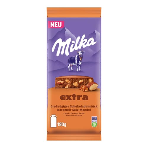 Milka Extra Karamell-Salz-Mandel