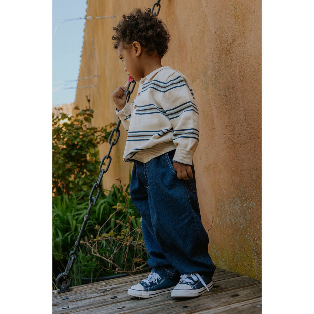 Køb Fliink Sandshell Stripe Benny Ls Polo