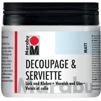 Vernis & Colle pour serviettes, mat, 50 ml, dans un